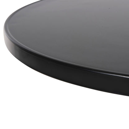 Outdoor Round Table Goss Hm5974.01 Aluminum In Black Φ60x70hcm.
