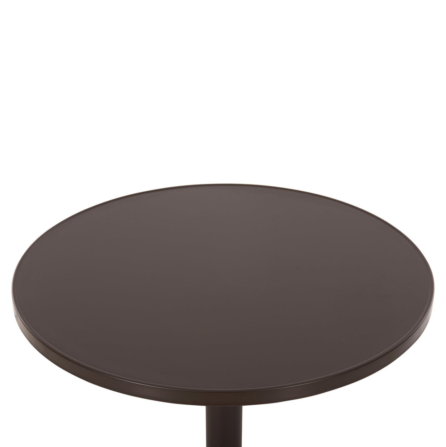 Outdoor Round Table Goss Hm5974.02 Aluminum In Brown Φ60x70hcm.