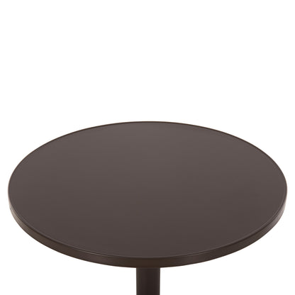 Outdoor Round Table Goss Hm5974.02 Aluminum In Brown Φ60x70hcm.