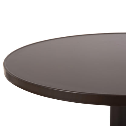 Outdoor Round Table Goss Hm5974.02 Aluminum In Brown Φ60x70hcm.