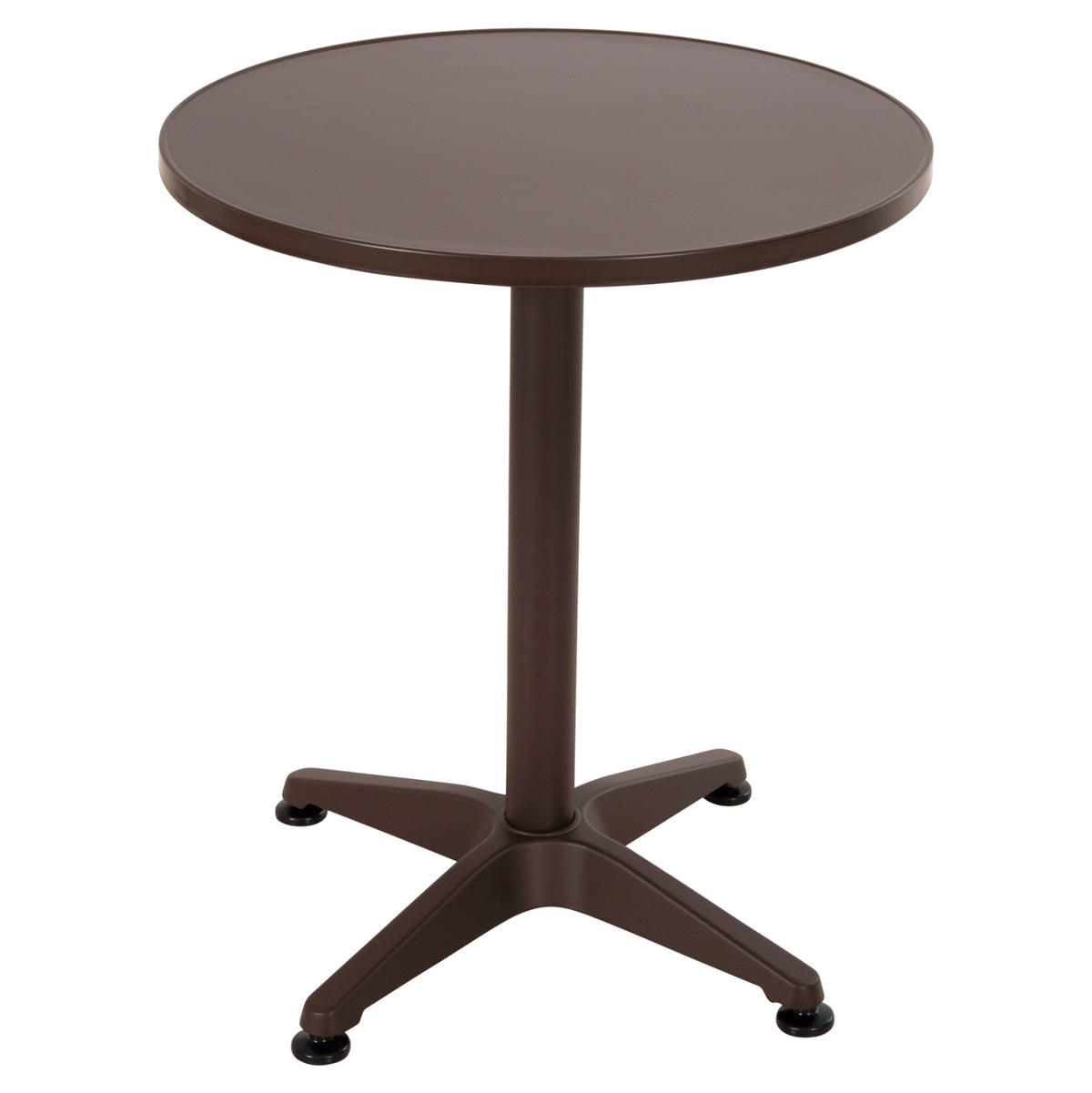 Outdoor Round Table Goss Hm5974.02 Aluminum In Brown Φ60x70hcm.