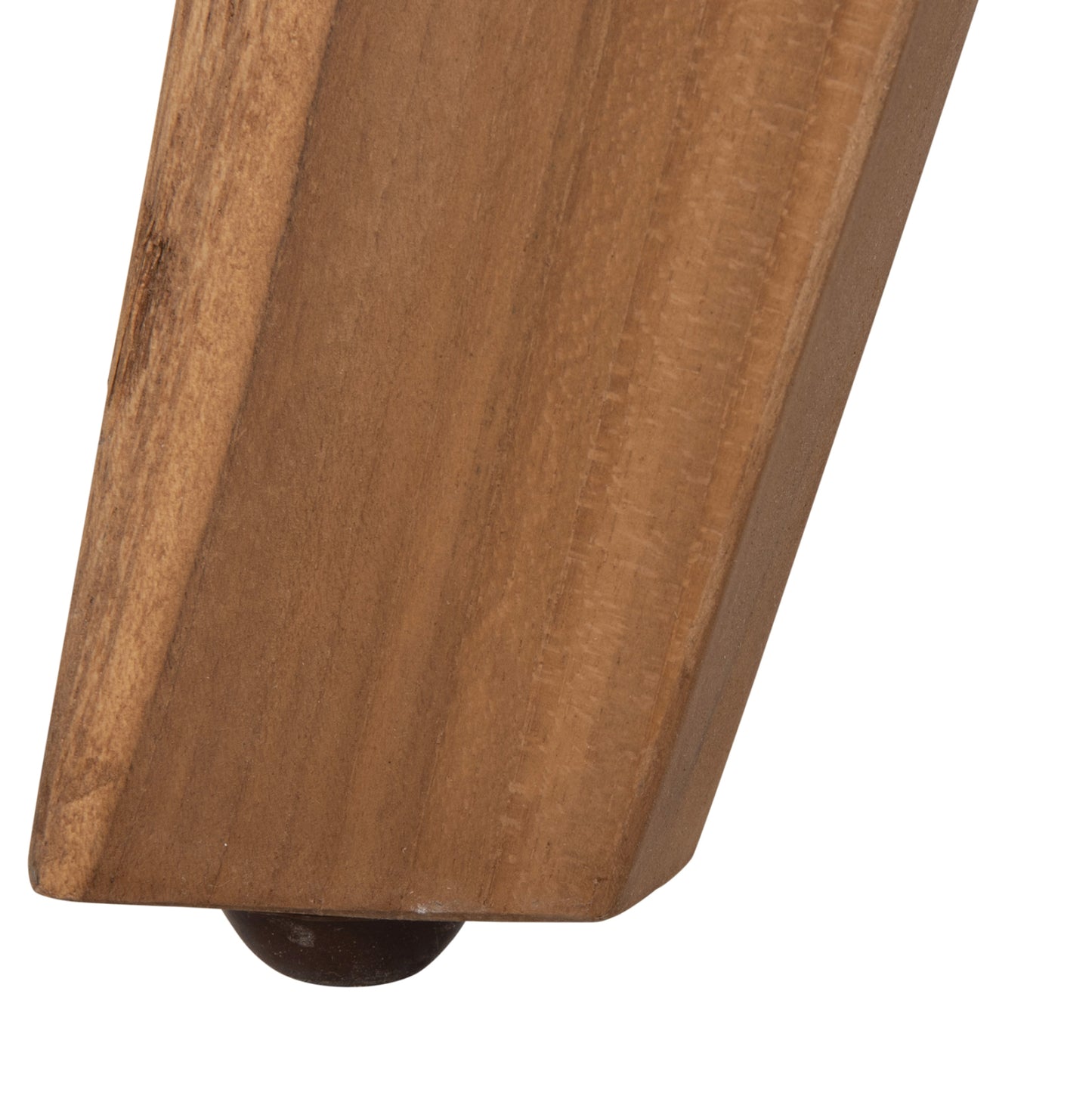 Outdoor Round Table Leo Hm9859.11 Solid Teak Wood In Natural Φ60x75hcm.