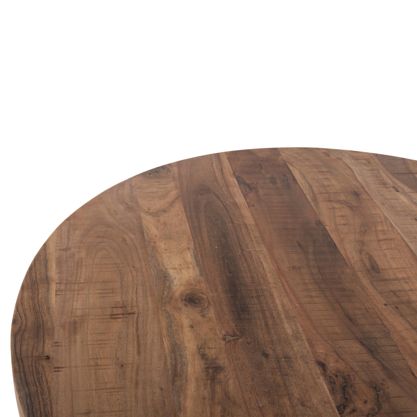 Round Dining Table Montana Superior Hm9903 Solid Acacia Wood Top 4cm. Φ120Χ77hcm.