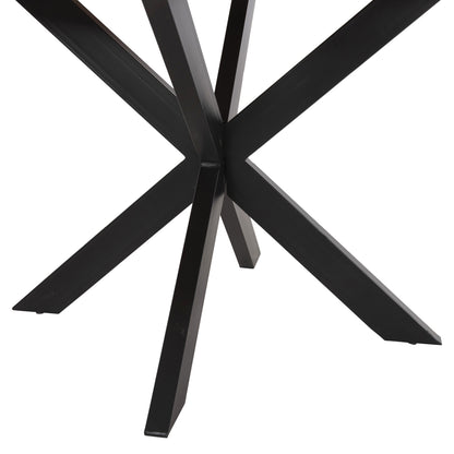 Round Dining Table Montana Superior Hm9903 Solid Acacia Wood Top 4cm. Φ120Χ77hcm.