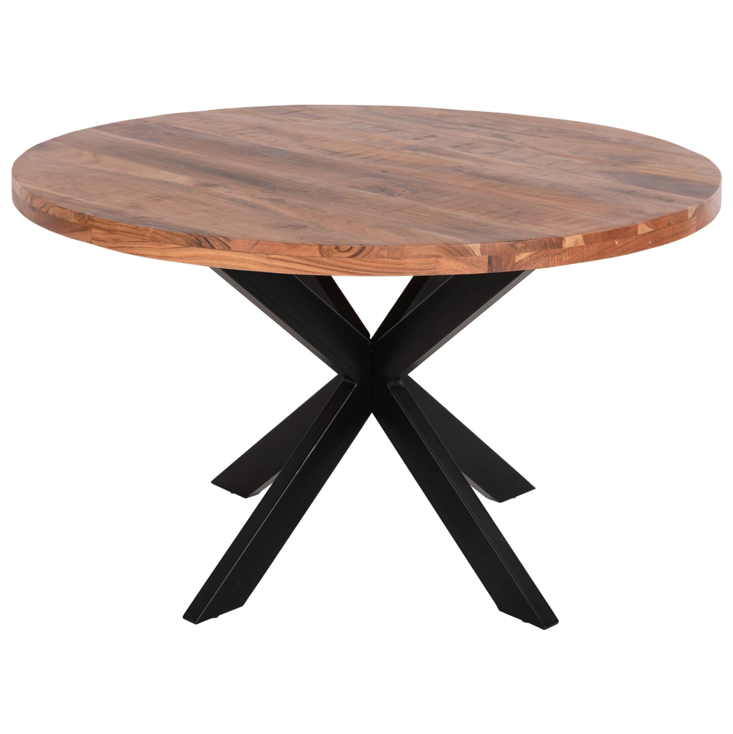 Round Dining Table Montana Superior Hm9904 Solid Acacia Wood Top 4cm. Φ150Χ79hcm.