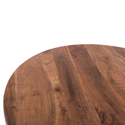 Round Dining Table Montana Superior Hm9904 Solid Acacia Wood Top 4cm. Φ150Χ79hcm.
