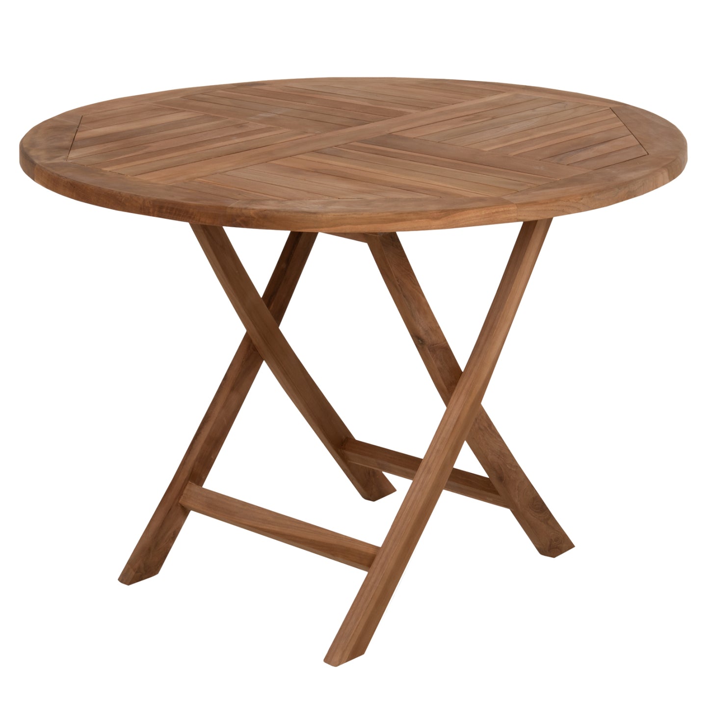 Round Table Folding Kendall Hm9543 Teak Wood In Natural Color Φ106x73,5hcm.