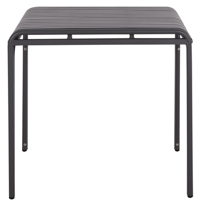 Outdoor Square Aluminum Table Rachel Hm6338.01 Grey Color 80x80x76hcm.