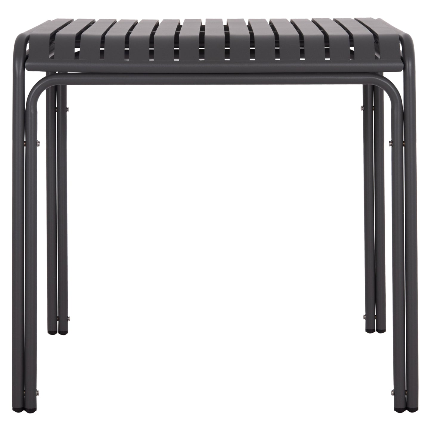 Outdoor Square Aluminum Table Rachel Hm6338.01 Grey Color 80x80x76hcm.