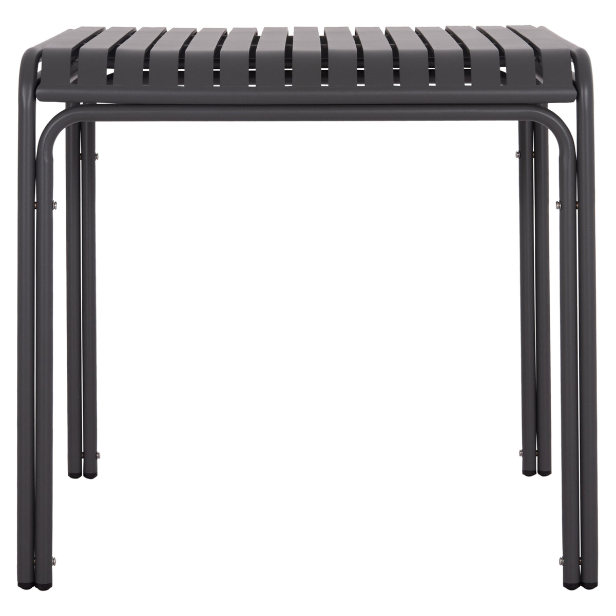 Outdoor Square Aluminum Table Rachel Hm6338.01 Grey Color 80x80x76hcm.