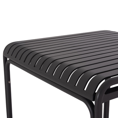 Outdoor Square Aluminum Table Rachel Hm6338.01 Grey Color 80x80x76hcm.