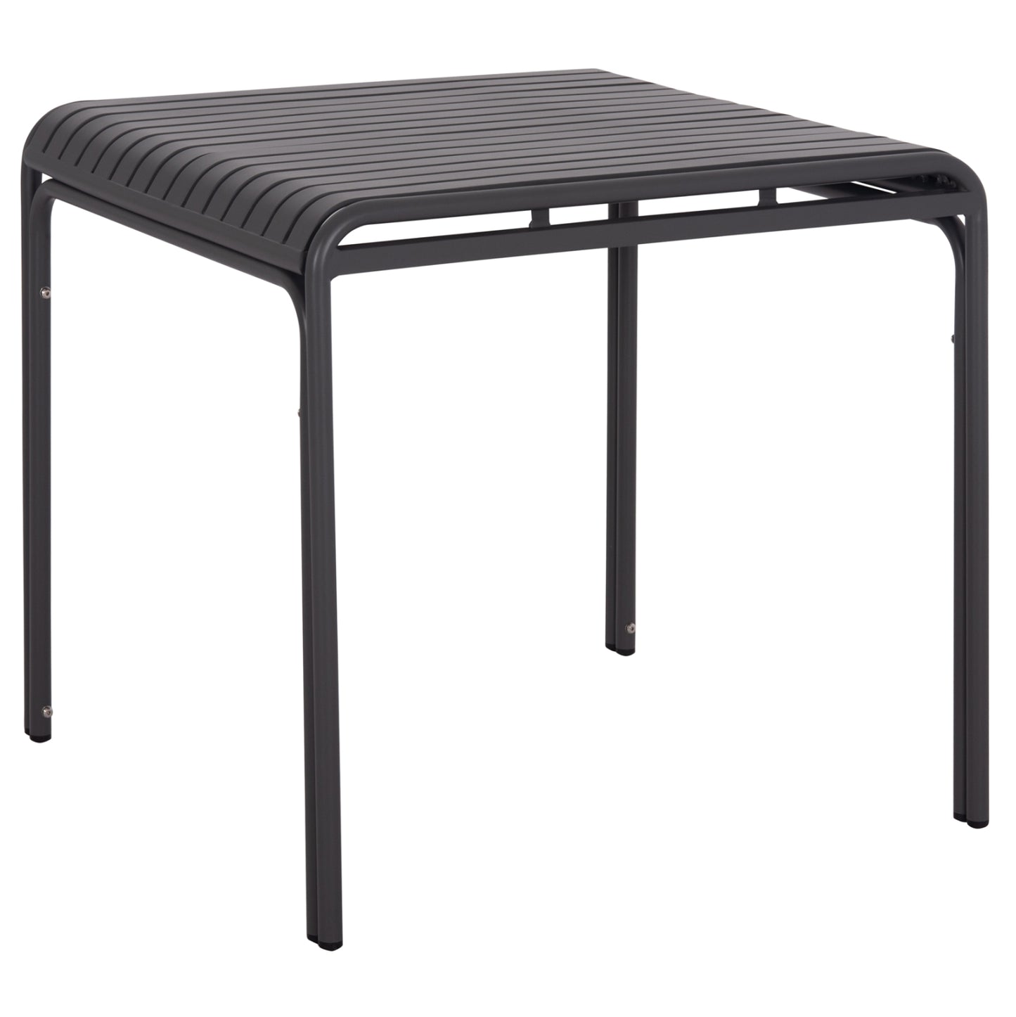 Outdoor Square Aluminum Table Rachel Hm6338.01 Grey Color 80x80x76hcm.