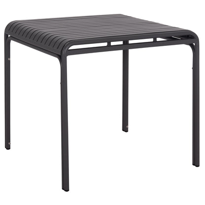 Outdoor Square Aluminum Table Rachel Hm6338.01 Grey Color 80x80x76hcm.