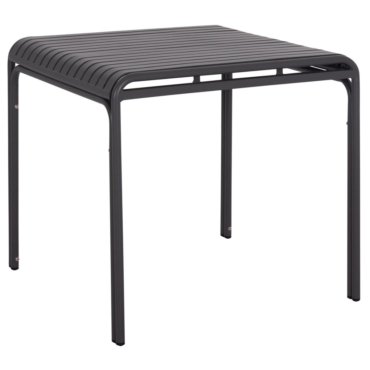 Outdoor Square Aluminum Table Rachel Hm6338.01 Grey Color 80x80x76hcm.