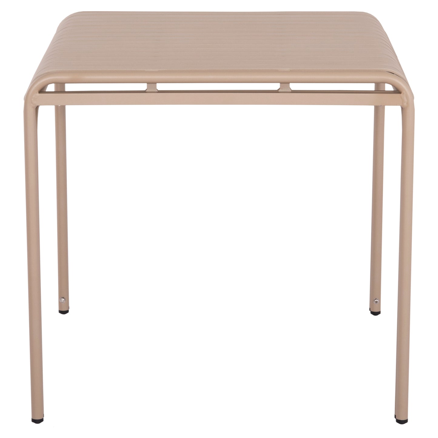 Outdoor Square Aluminum Table Rachel Hm6338.04 Champagne Color 80x80x76hcm.