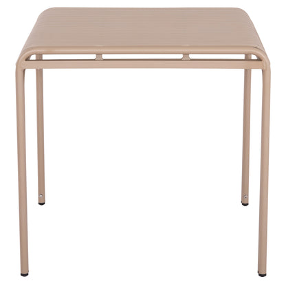 Outdoor Square Aluminum Table Rachel Hm6338.04 Champagne Color 80x80x76hcm.