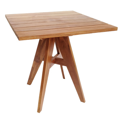 Outdoor Square Dining Table Leo Hm9918 Teak Wood 70x70x75hcm.