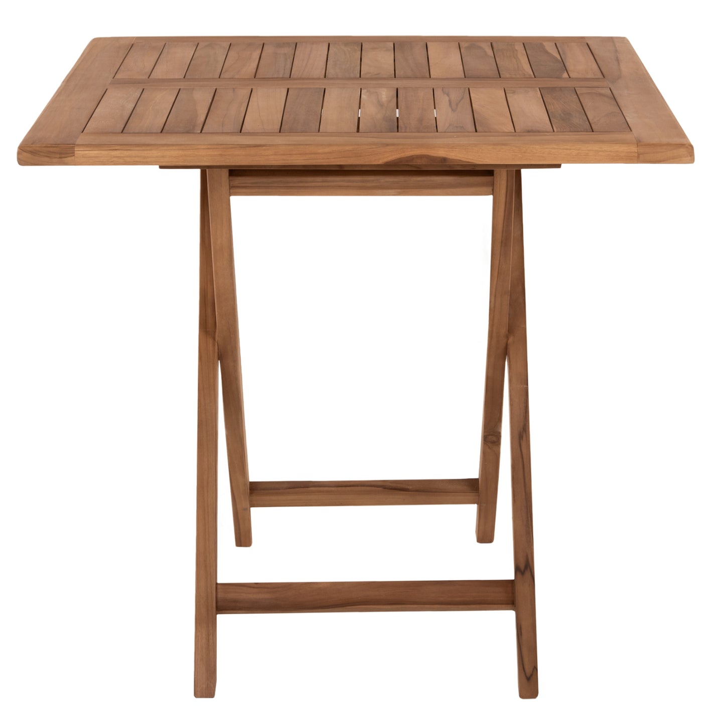 Outdoor Square Dining Table Kendall Hm9544 Foldable-teak Wood In Natural Color 80x80x75hcm.