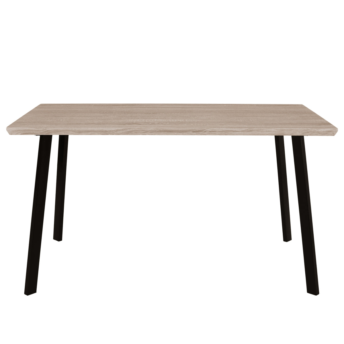Dining Table 140x80 Sonama With Black Legs Hm8374