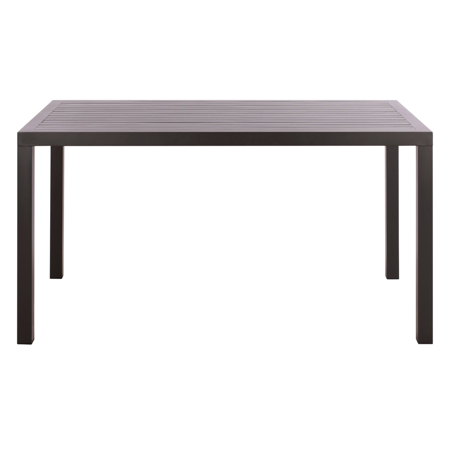 Aluminum Dining Table Sahira Hm5571.02 Dark Grey 140Χ80x75.5hcm.