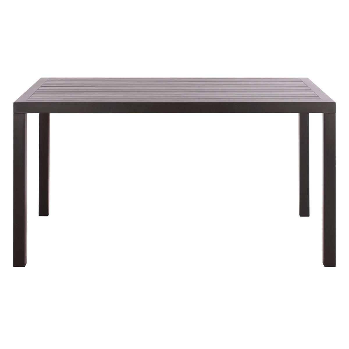 Aluminum Dining Table Sahira Hm5571.02 Dark Grey 140Χ80x75.5hcm.