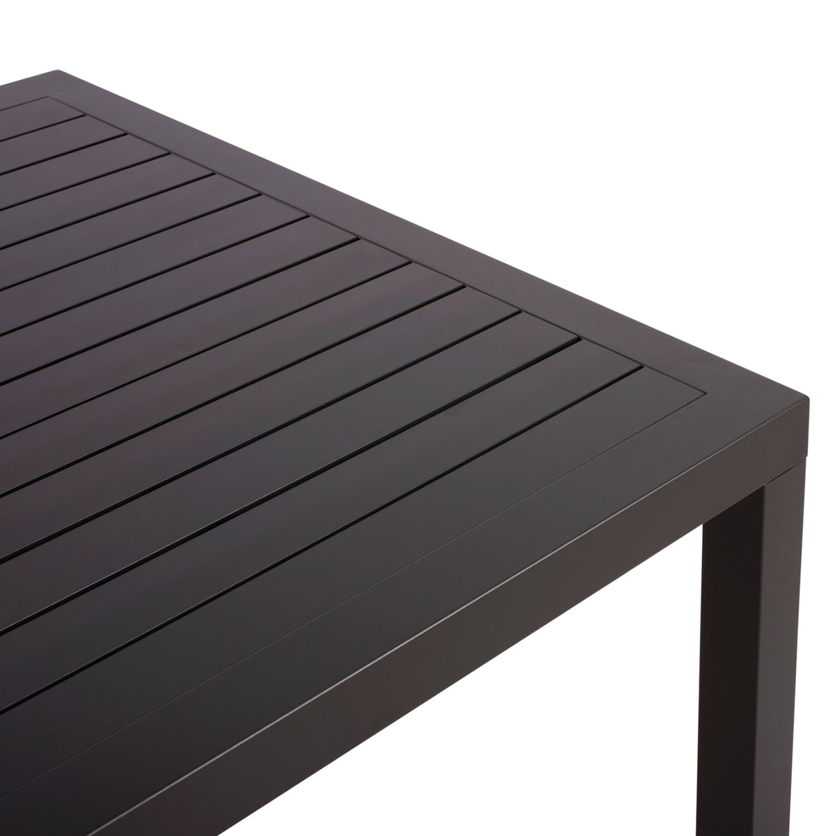 Aluminum Dining Table Sahira Hm5571.02 Dark Grey 140Χ80x75.5hcm.