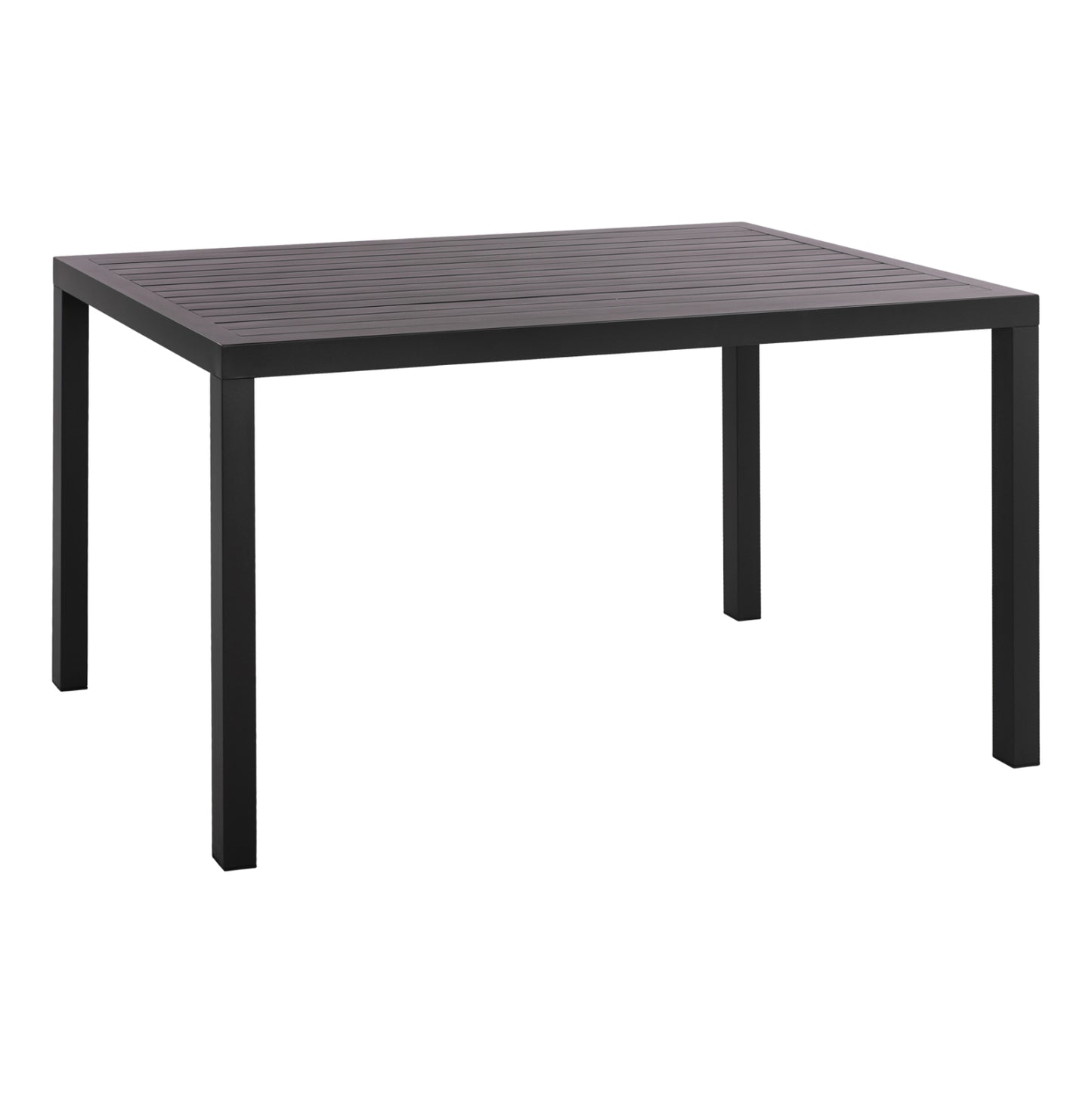 Aluminum Dining Table Sahira Hm5571.02 Dark Grey 140Χ80x75.5hcm.