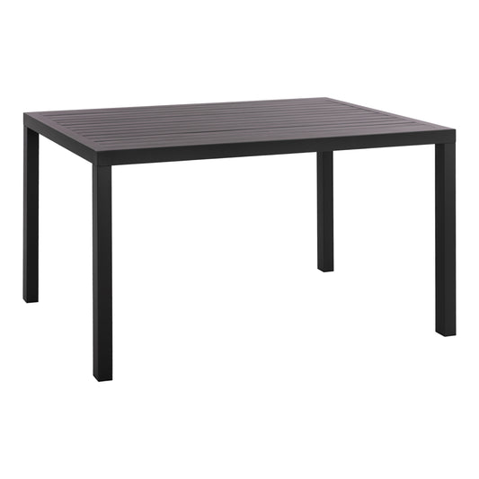 Aluminum Dining Table Sahira Hm5571.02 Dark Grey 140Χ80x75.5hcm.