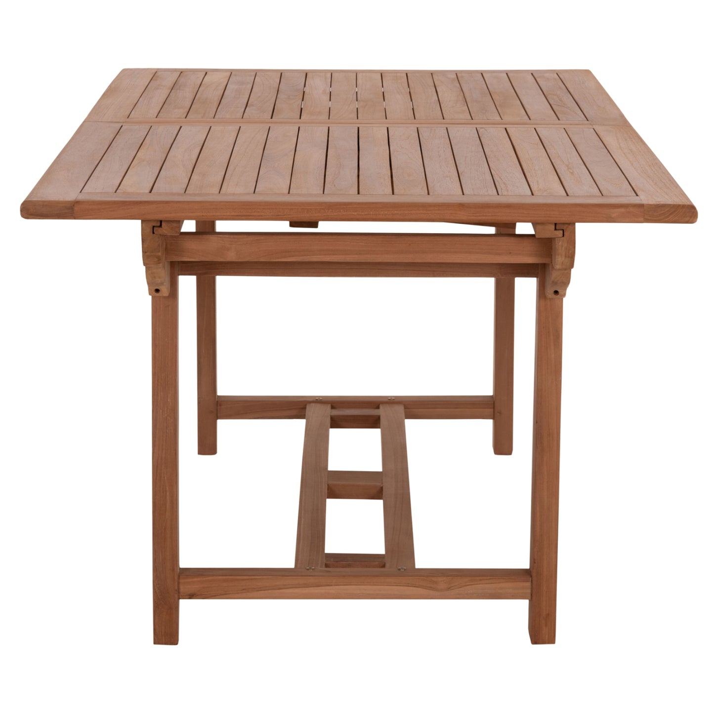 Dining Table Extendable Crander Hm6376 Teak Wood In Natural Color 180-240x100x76hcm.