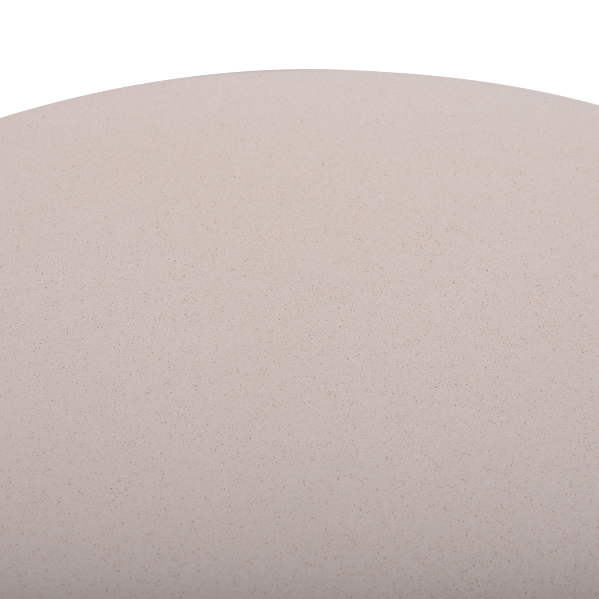 Side Table Round Prilep Hm18159.02 Fiber Cement In White & Rattan--Φ60x76.5hcm.