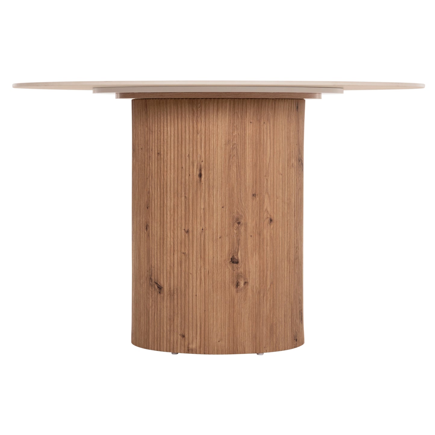 Dining Table Twil Hm18324 Ceramic Top In Travertine Stone Look--mdf Base Φ120x76hcm.