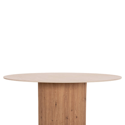 Dining Table Twil Hm18324 Ceramic Top In Travertine Stone Look--mdf Base Φ120x76hcm.