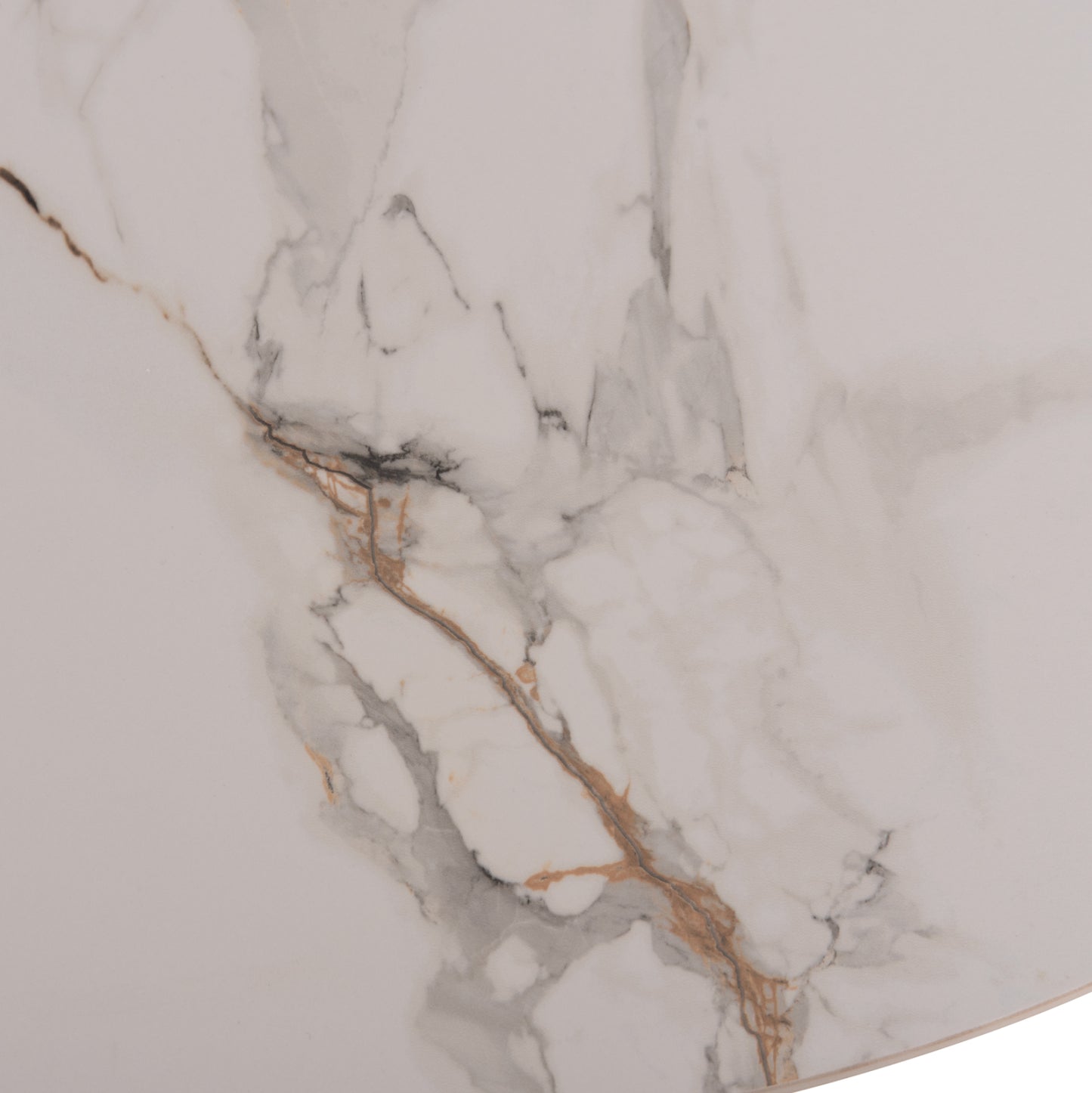 Dining Table Mellow Hm18416 Mdf Legs--ceramic Top In White Marble Coloring 180x90x76hcm.