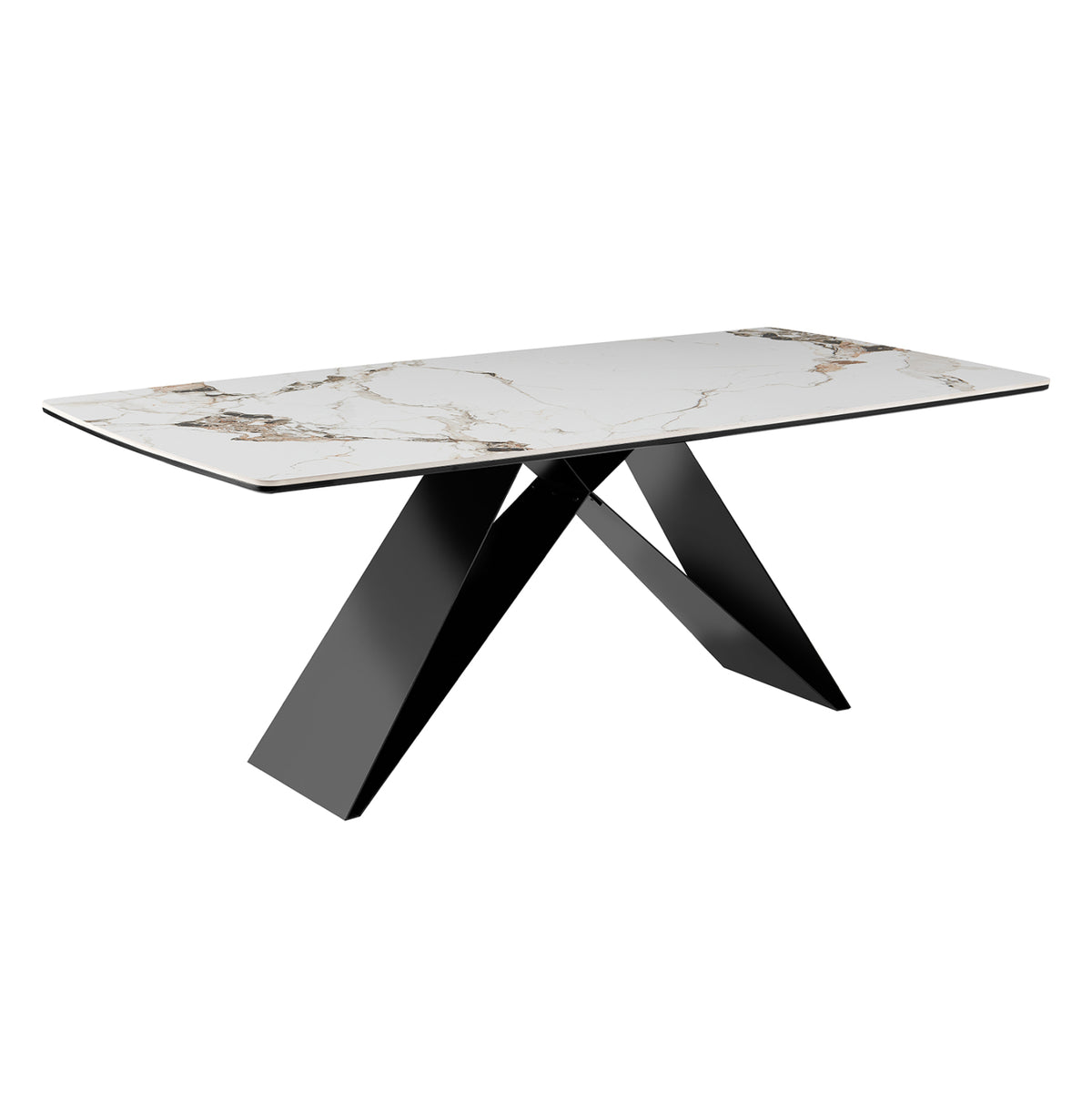 Dining Table Catan Hm18464.02 "patek Philippe" Sintered Stone Top 200x100x75hcm.