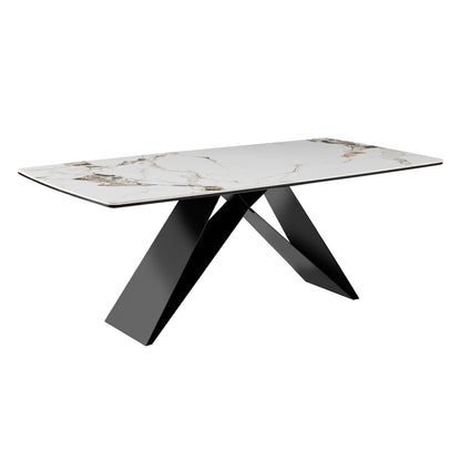 Dining Table Catan Hm18464.02 "patek Philippe" Sintered Stone Top 200x100x75hcm.