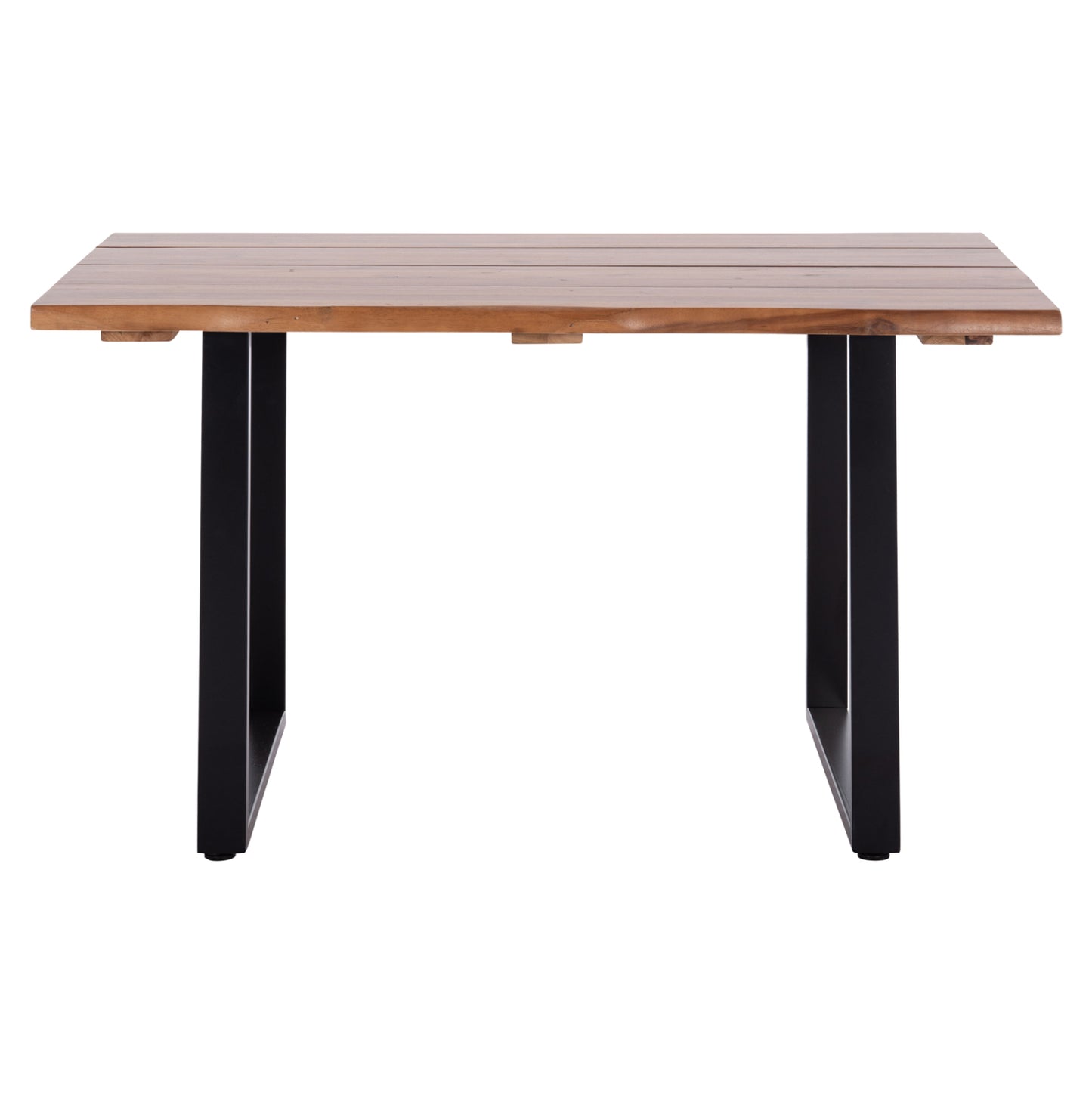 Outdoor Dining Table Friggo Hm6296.01 Acacia Wood 3.5cm Thick--metal Legs 140x80x77hcm