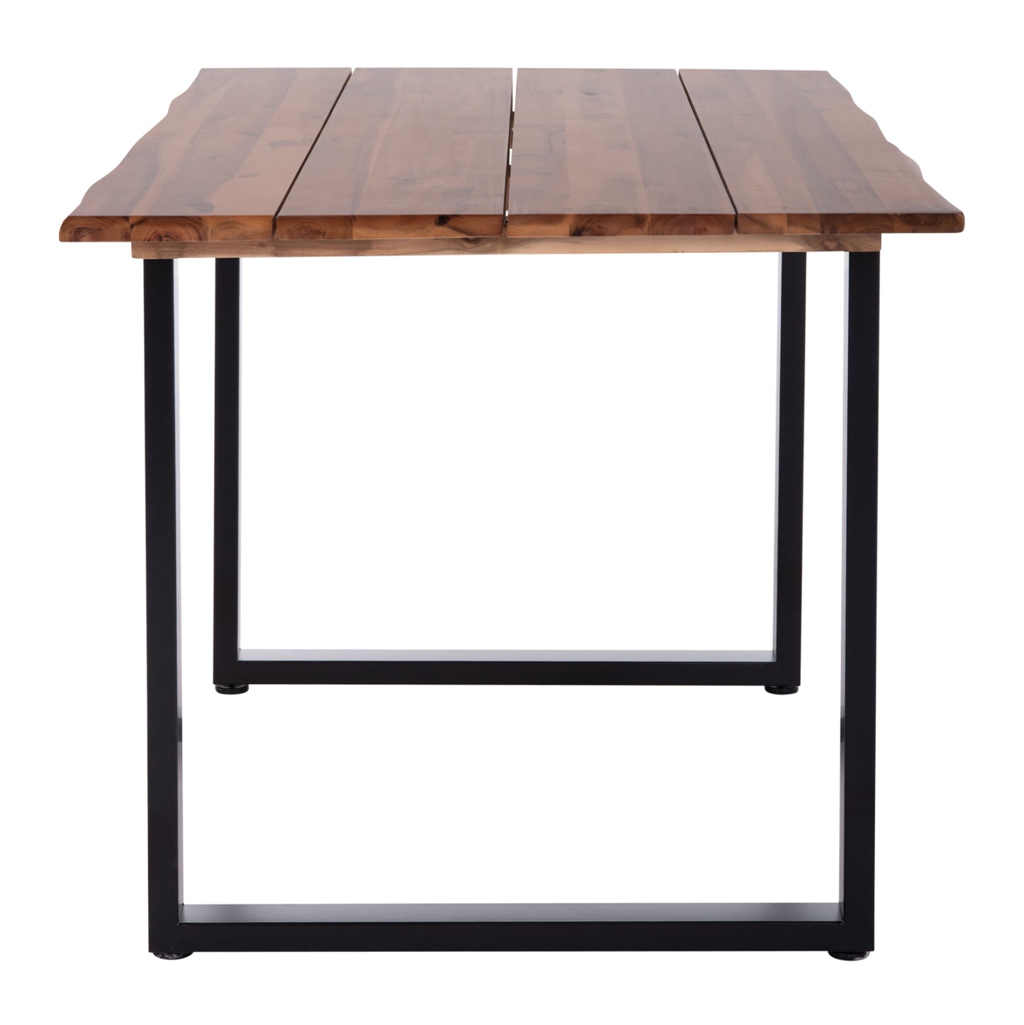 Outdoor Dining Table Friggo Hm6296.02 Acacia Wood 2.6cm Thick--metal Legs 140x80x76hcm