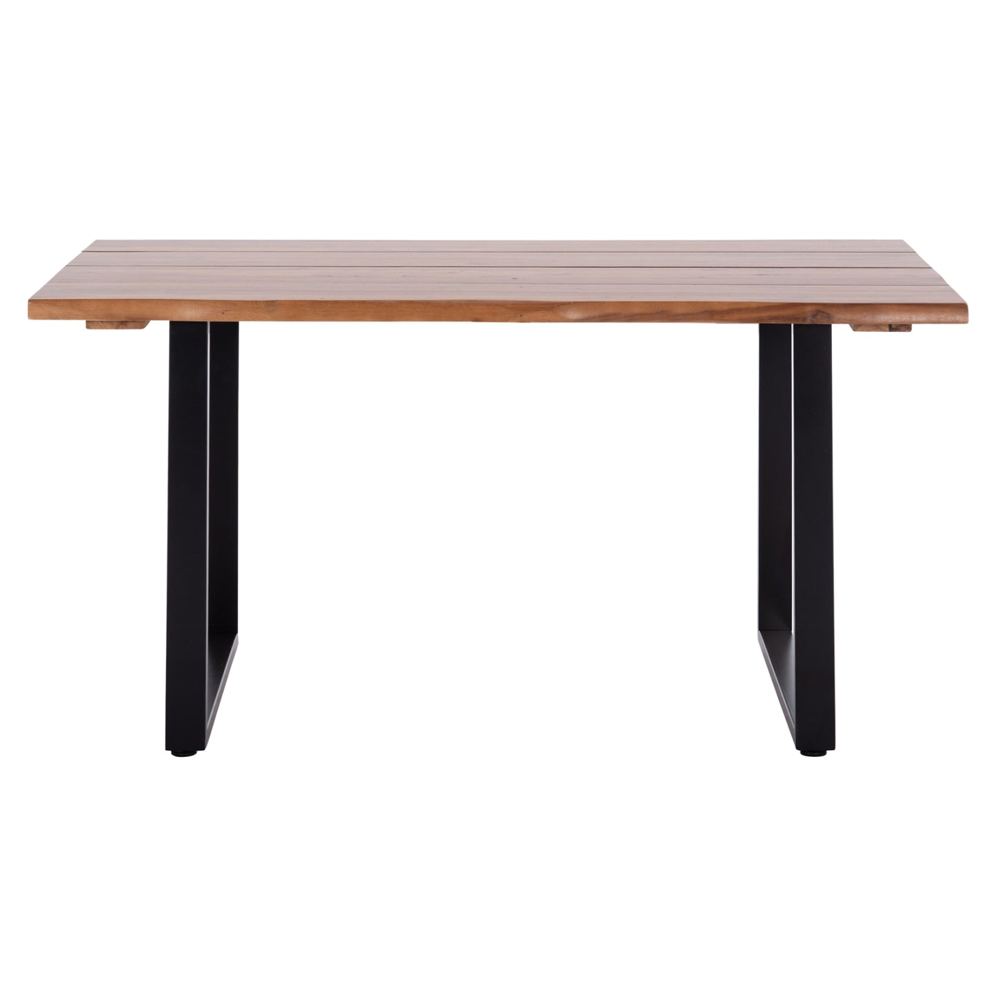 Outdoor Dining Table Friggo Hm6297.01 Acacia Wood 3.5cm Thick--metal Legs 160x80x77hcm