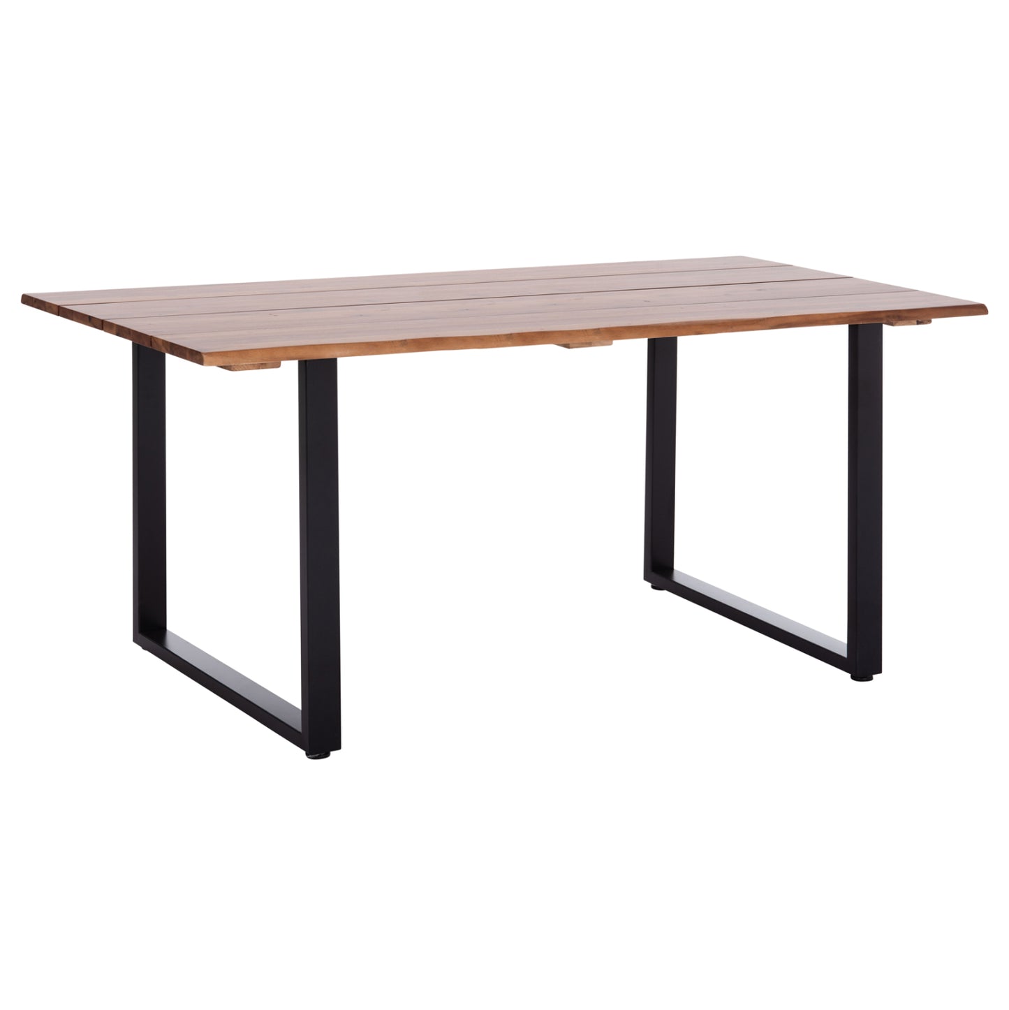Outdoor Dining Table Friggo Hm6297.02 Acacia Wood 2.6cm Thick--metal Legs 160x80x76hcm