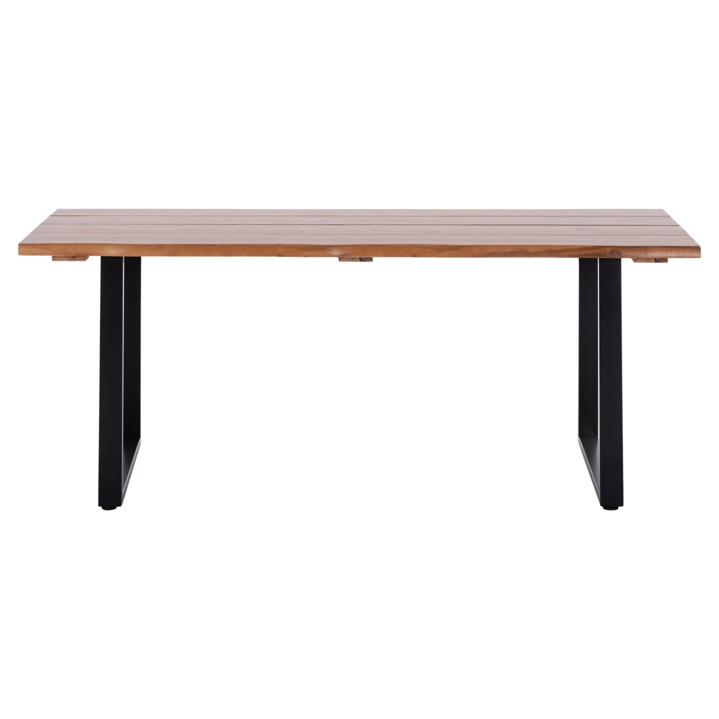 Outdoor Dining Table Friggo Hm6298.01 Acacia Wood 3.5cm Thick--metal Legs 200x100x77hcm