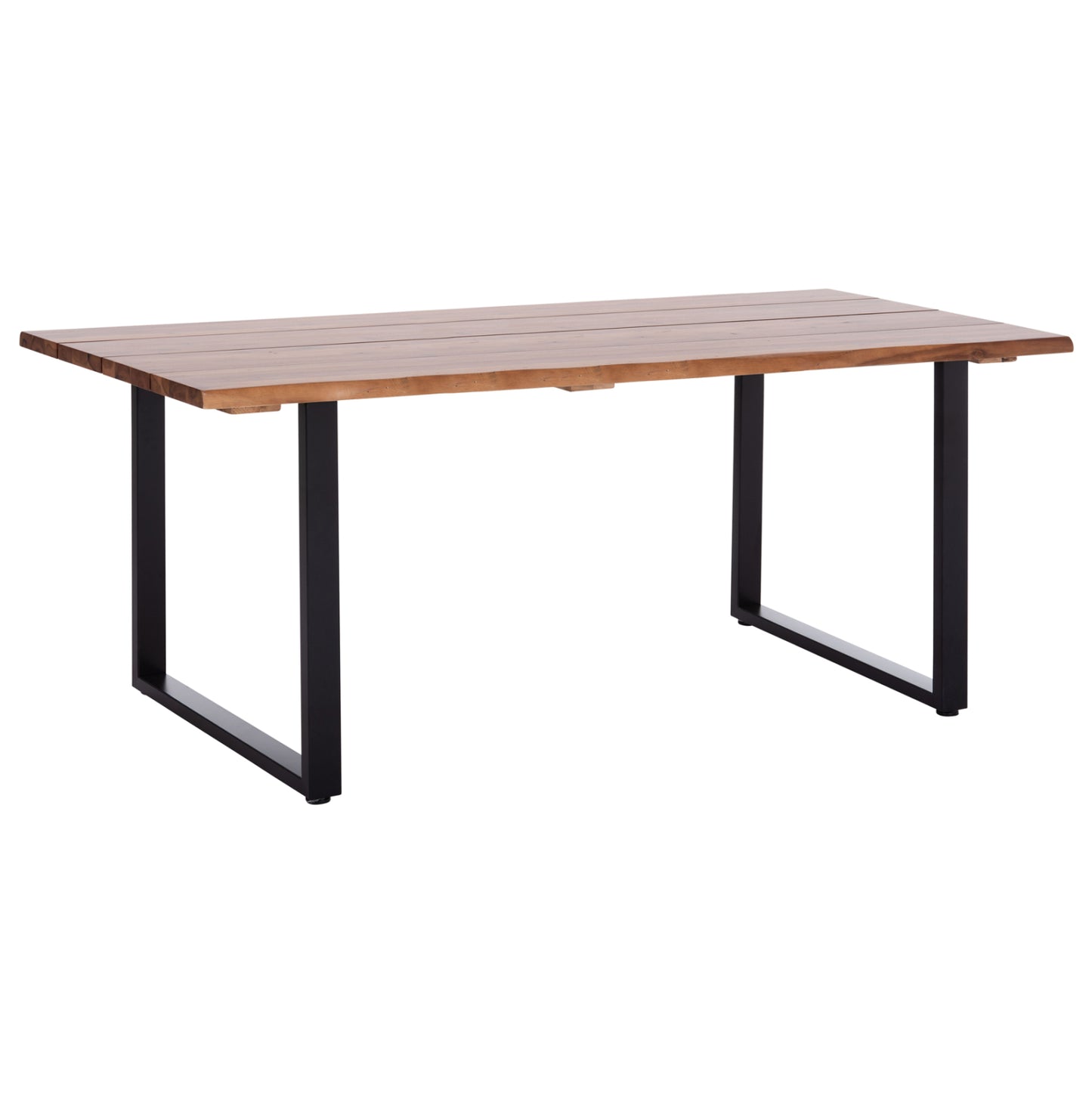 Outdoor Dining Table Friggo Hm6298.01 Acacia Wood 3.5cm Thick--metal Legs 200x100x77hcm