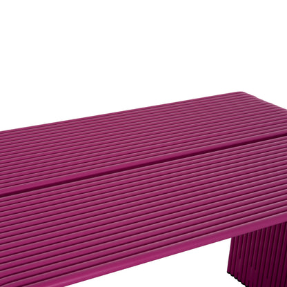 Dining Table Series Intrepid Hm6330.05 Aluminum In Purple 120x70x70.5hcm.