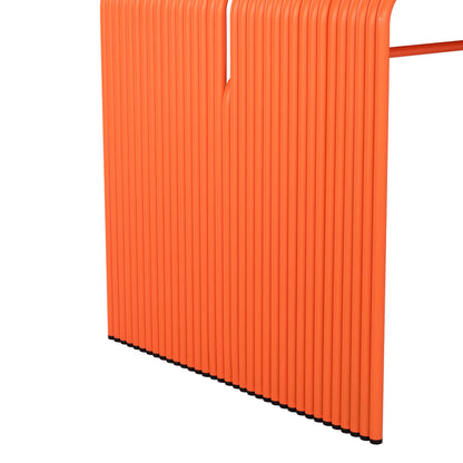 Dining Table Series Intrepid Hm6330.09 Aluminum In Orange 121x70x70hcm.