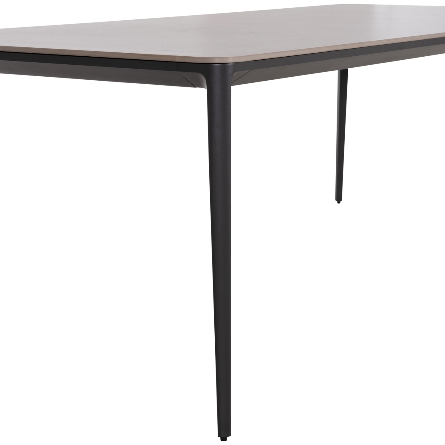 Dining Table Stad Hm6557.01 Grey Aluminum Frame & Sintered Stone Top 180x90x75hcm.