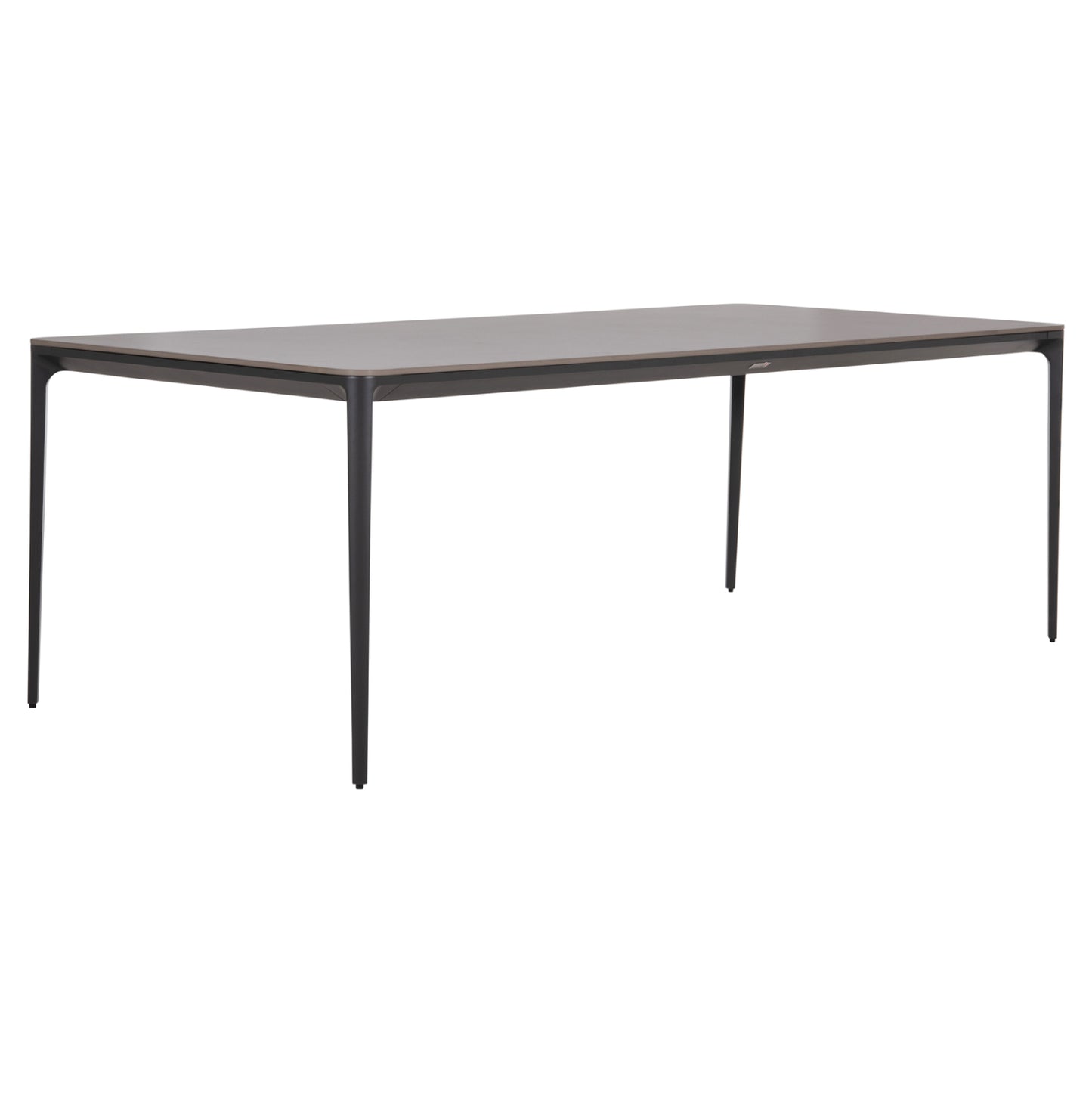Dining Table Stad Hm6558.01 Grey Aluminum Frame & Sintered Stone Top 220x100x74hcm.