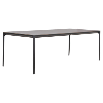 Dining Table Stad Hm6558.01 Grey Aluminum Frame & Sintered Stone Top 220x100x74hcm.