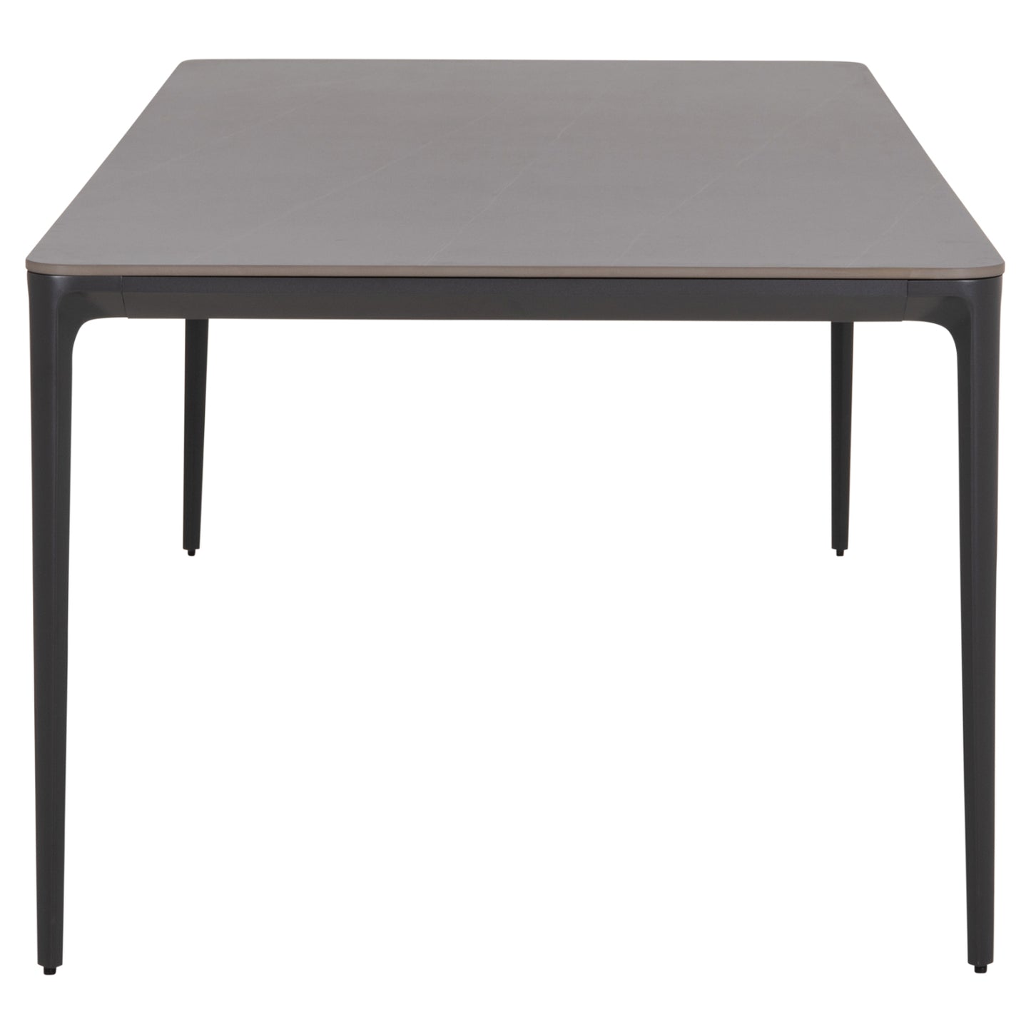 Dining Table Stad Hm6558.01 Grey Aluminum Frame & Sintered Stone Top 220x100x74hcm.