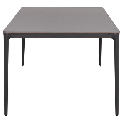 Dining Table Stad Hm6558.01 Grey Aluminum Frame & Sintered Stone Top 220x100x74hcm.