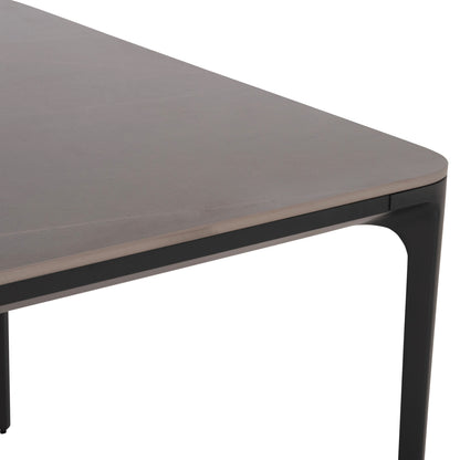 Dining Table Stad Hm6558.01 Grey Aluminum Frame & Sintered Stone Top 220x100x74hcm.