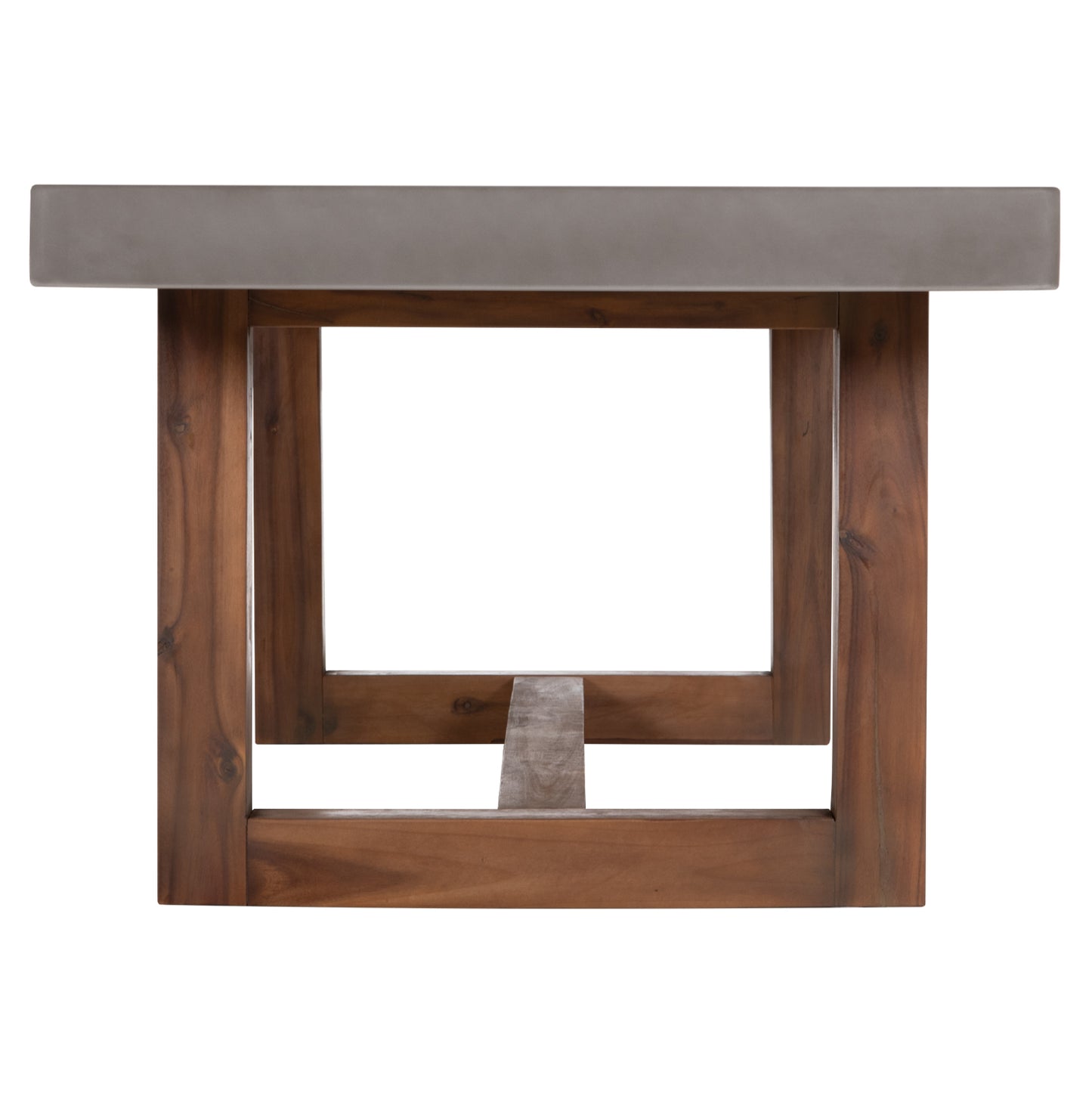 Dining Table Astor Hm6572.01 Grey Fiber Cement Top--acacia Wood Legs 240x100x75hcm